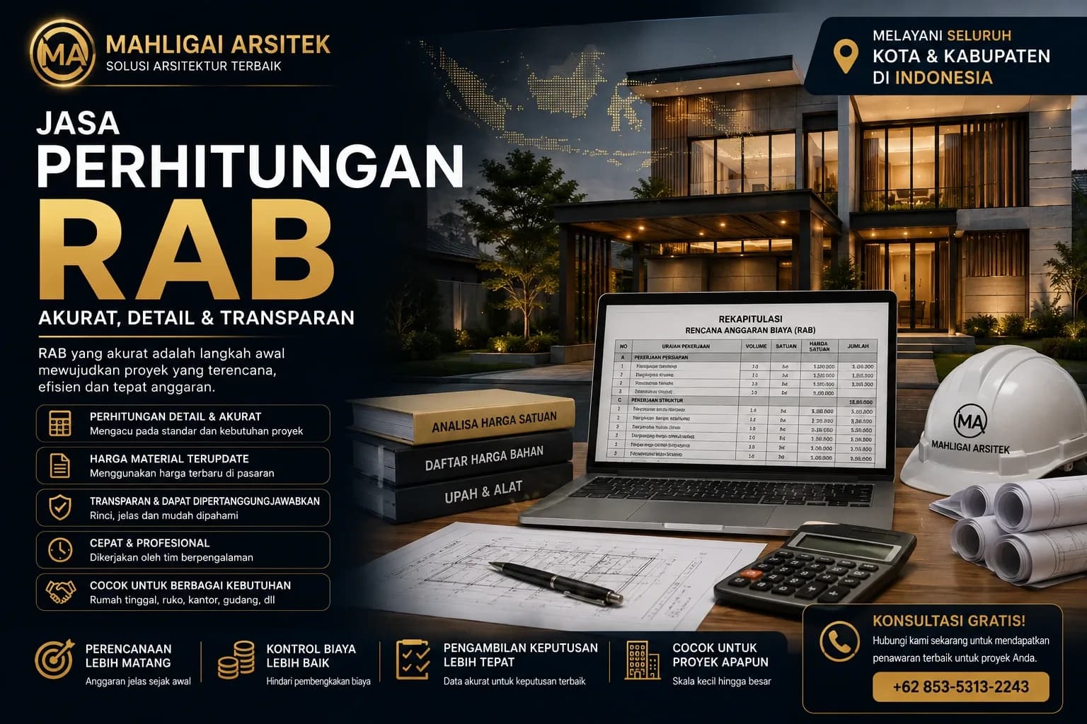 Jasa Perhitungan RAB Kabupaten Gorontalo: Estimasi Biaya Bangunan Akurat