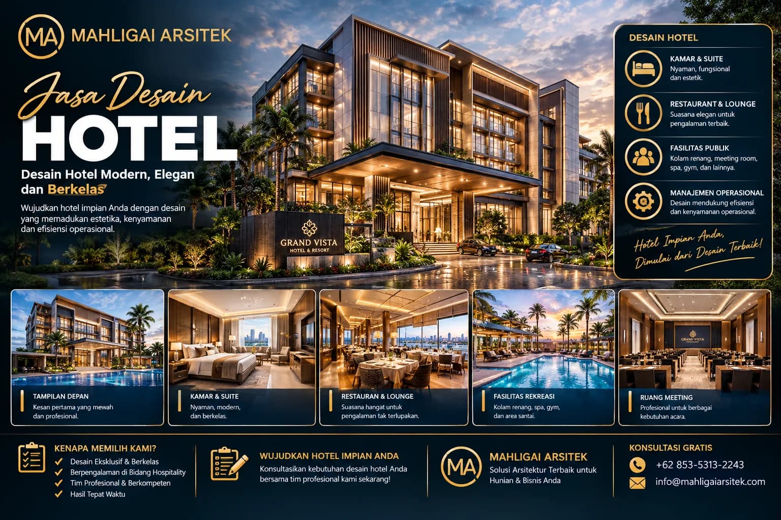Jasa Desain Hotel Aceh Barat