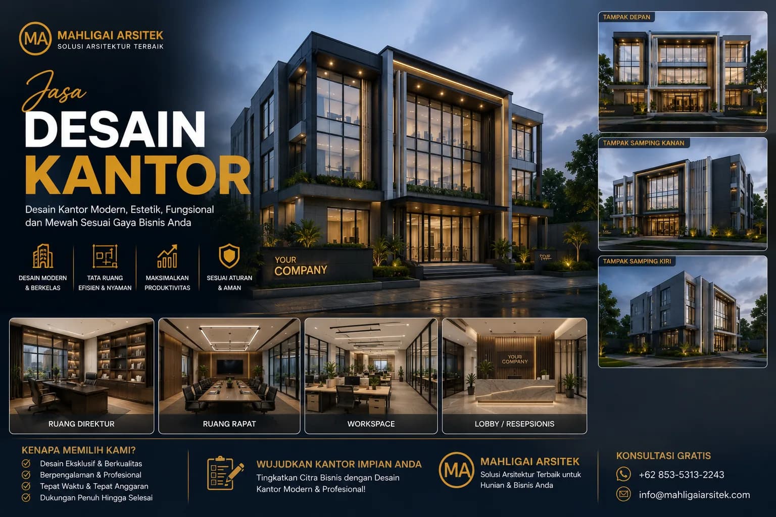 Jasa Desain Kantor Aceh Selatan