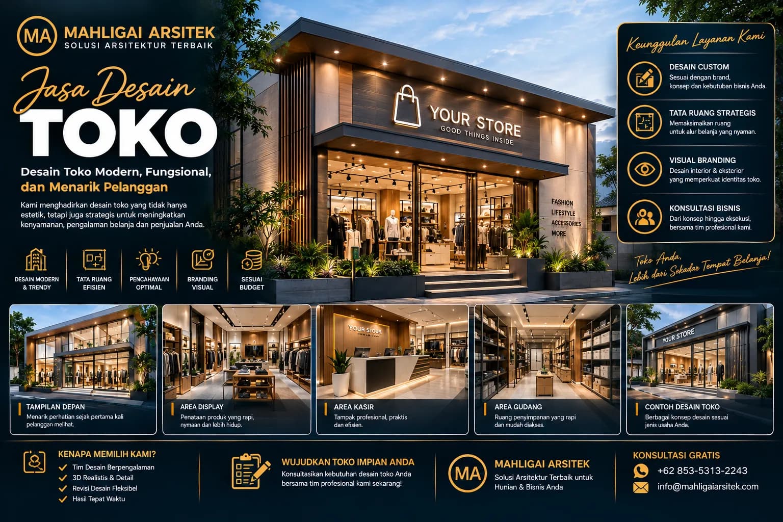 Jasa Desain Toko Tabanan