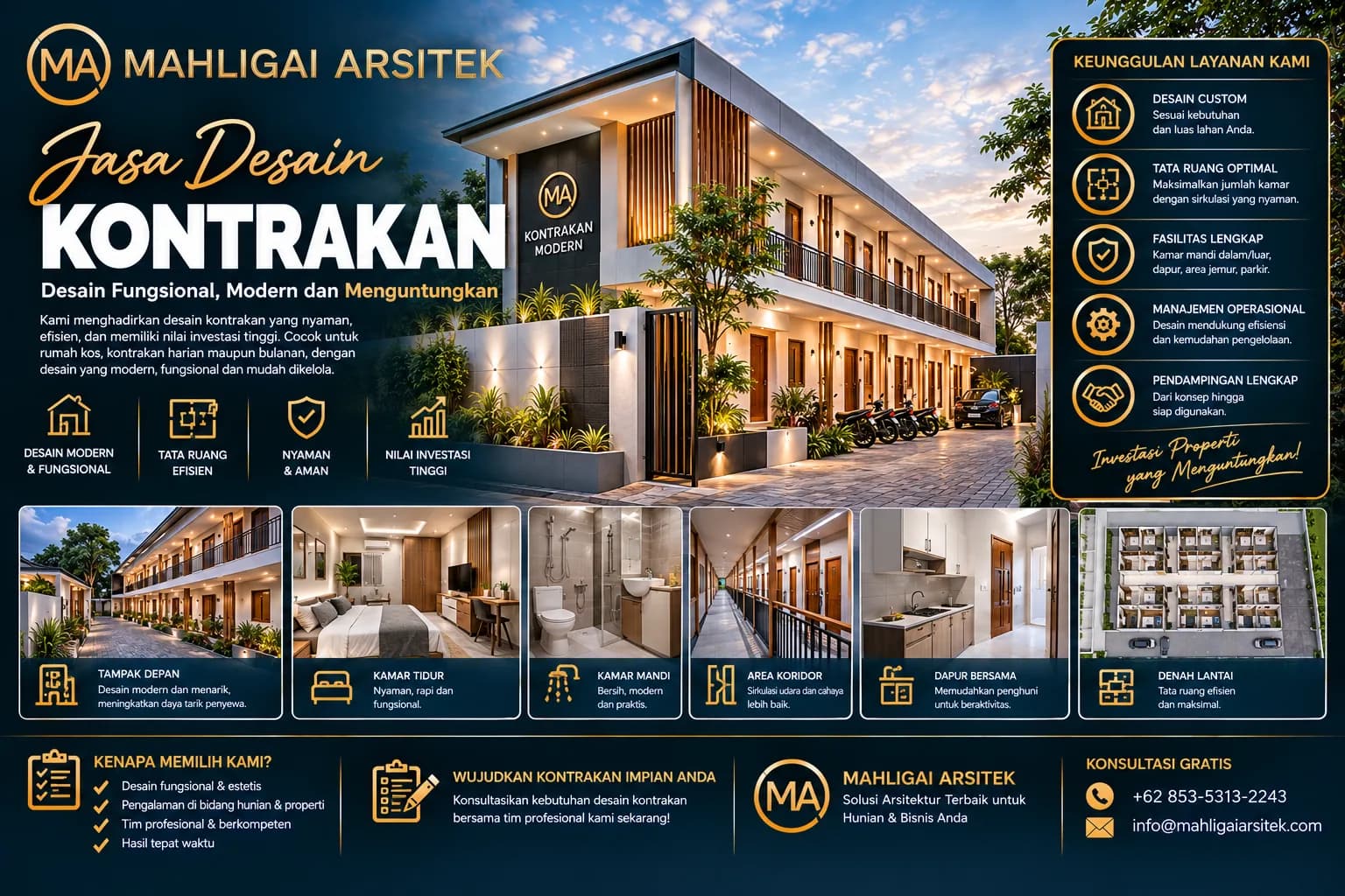 Jasa Desain Kontrakan Pidie