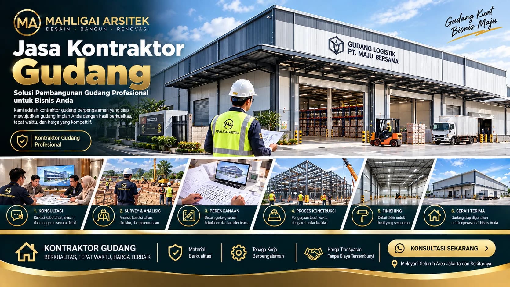 Jasa Kontraktor Gudang Bungo
