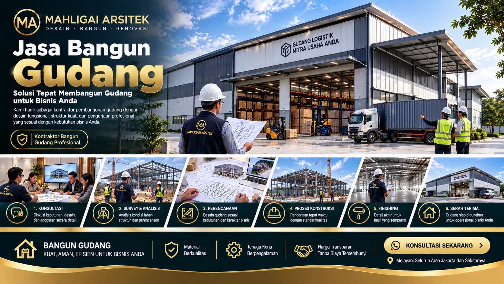 Jasa Bangun Gudang Fakfak